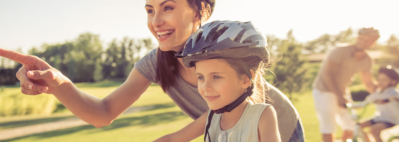 Girl on bike